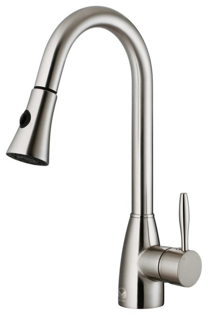 Vigo VG02013ST Single Handle Pull Down Kitchen Faucet - VG02013ST