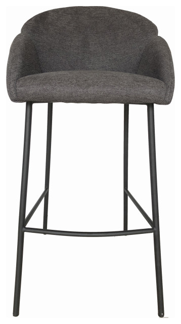 Retro Gigi Barstool Dark Grey - Grey mid-century-barhocker-und-barstuehle