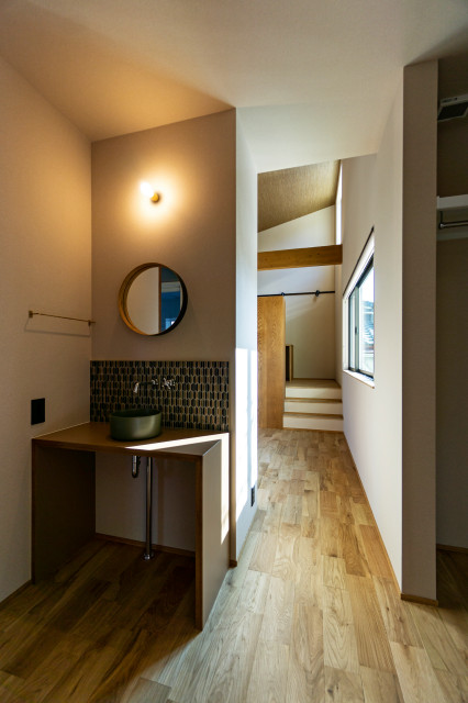 組木の家 country-bagno-di-servizio
