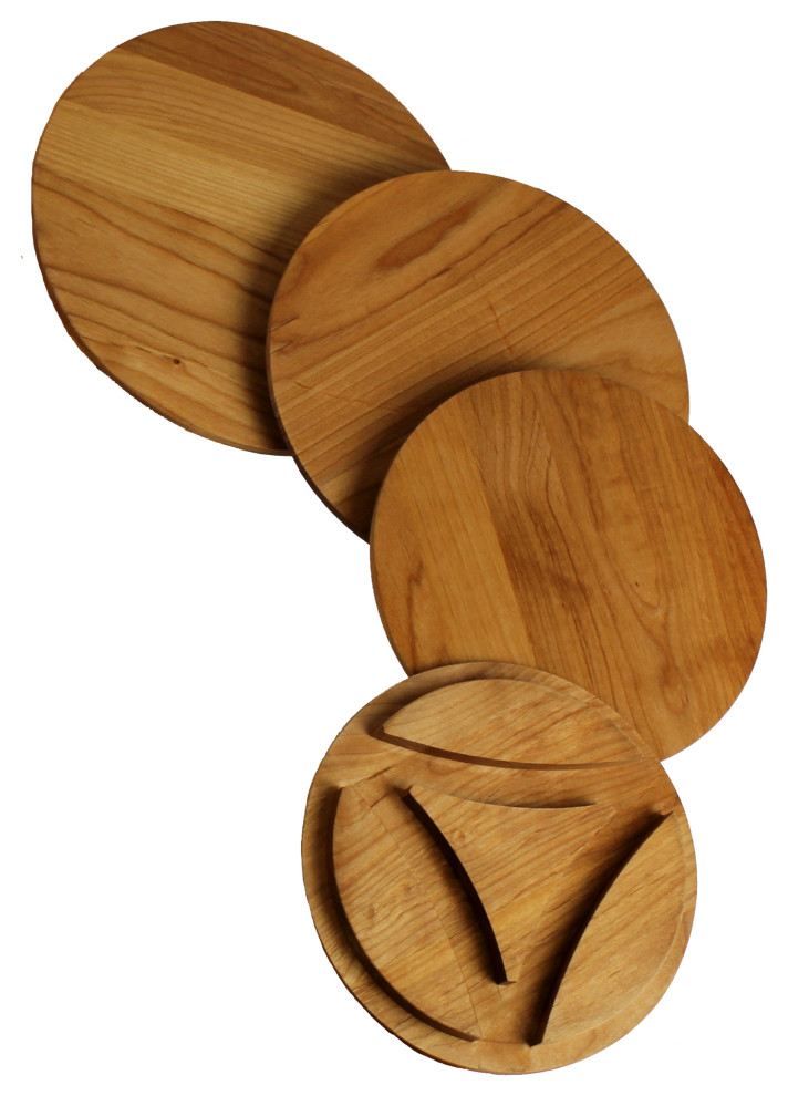 Enclume Handcrafted 3-Tier Designer Stand With Alder Wood Shelves