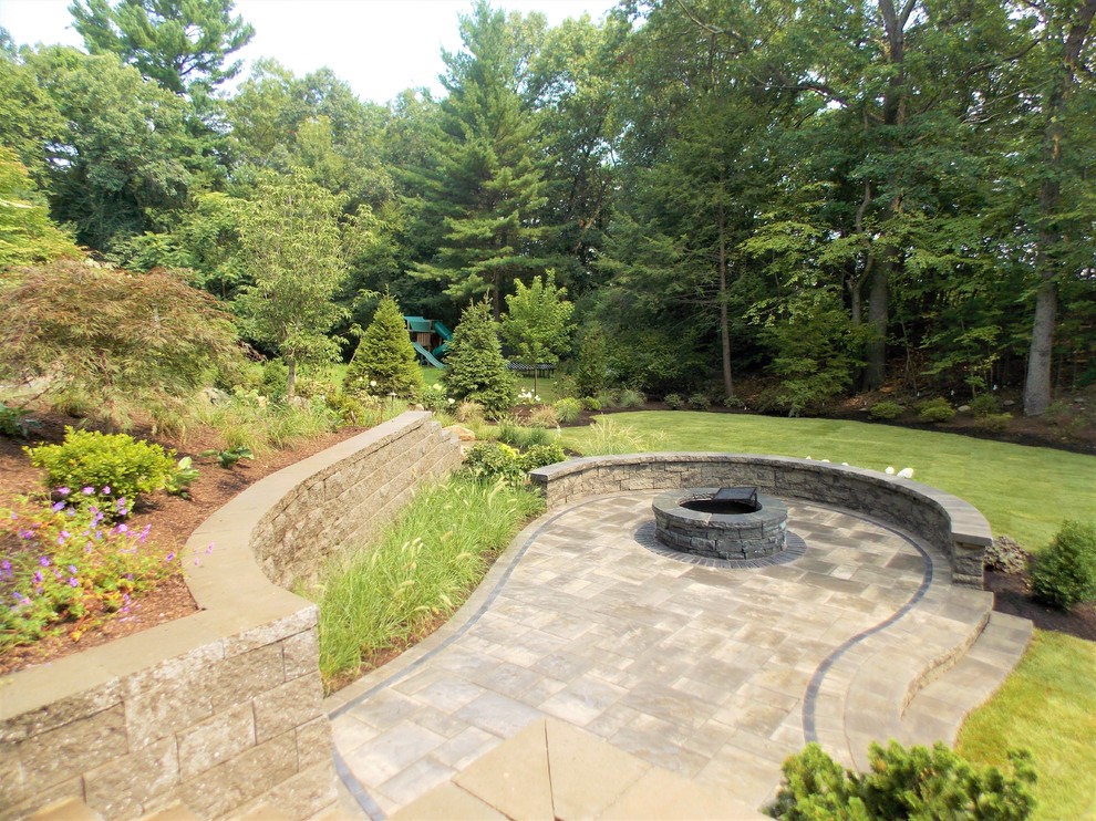 Patio - transitional patio idea in Boston