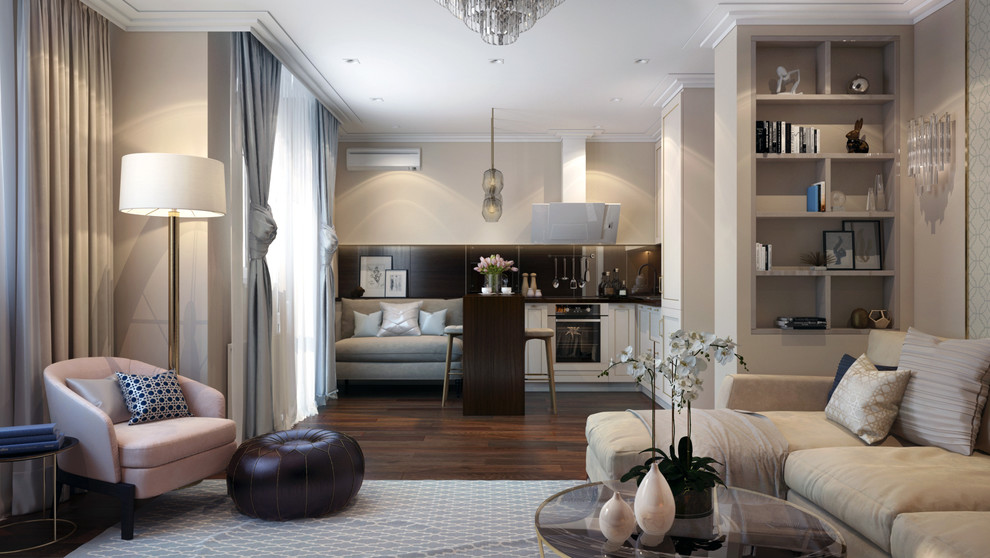 Дизайн квартиры в Киеве."Пудровый интерьер"