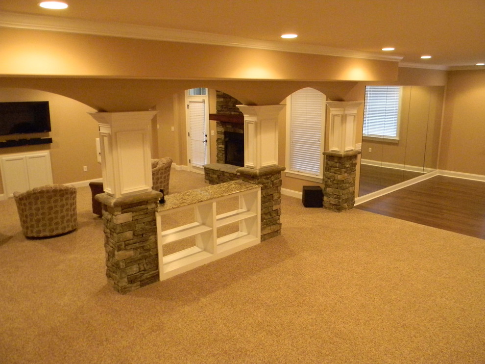 Basement - transitional basement idea