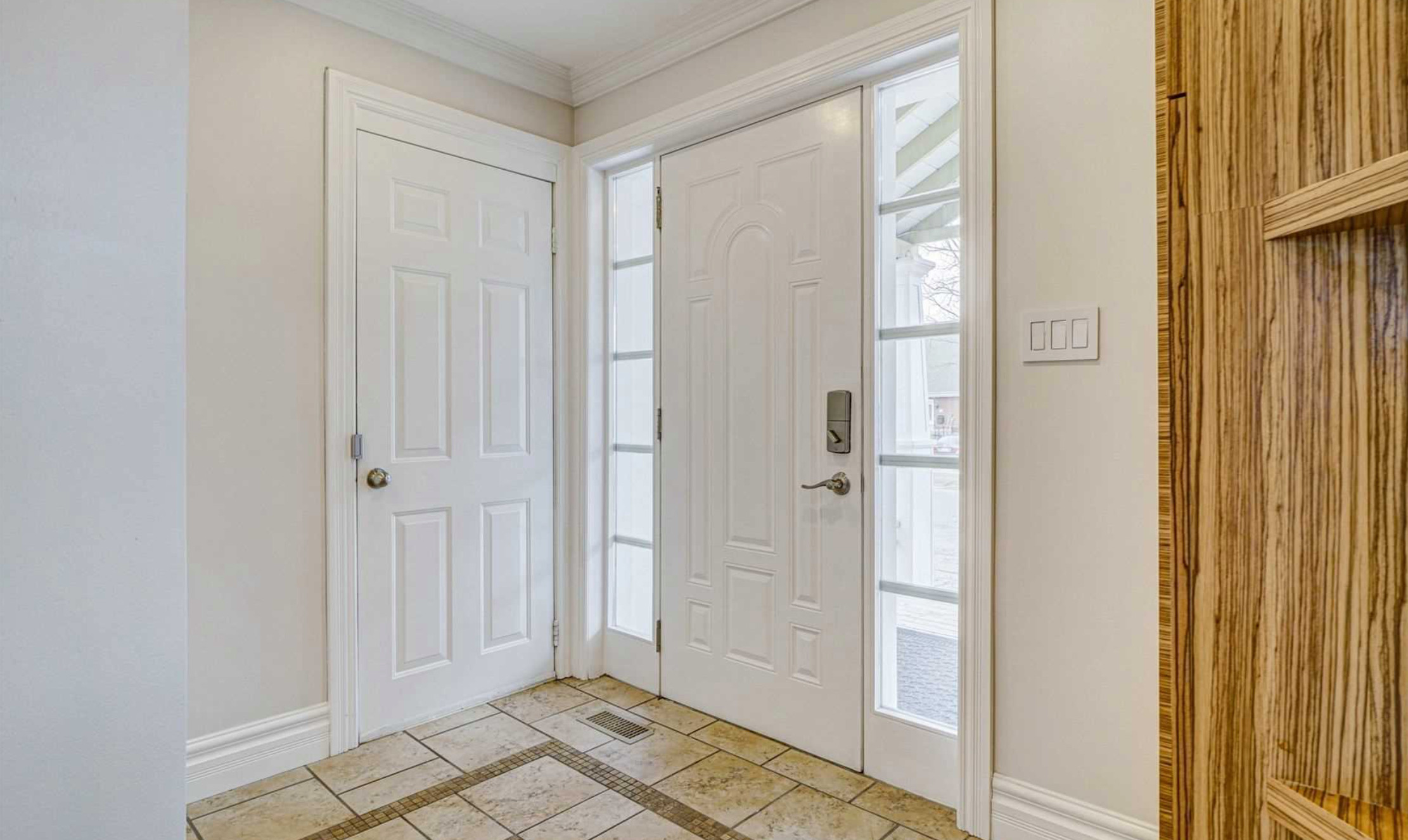 Relocated bright Entry