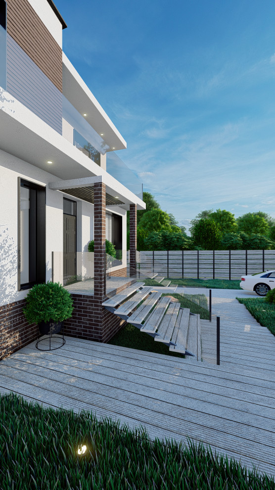 Дом с плоской крышей