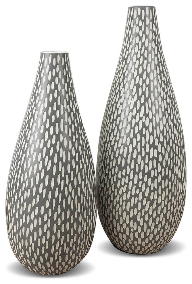 Drop Slim Ceramic Vases Contemporary Vases by Le Present Houzz