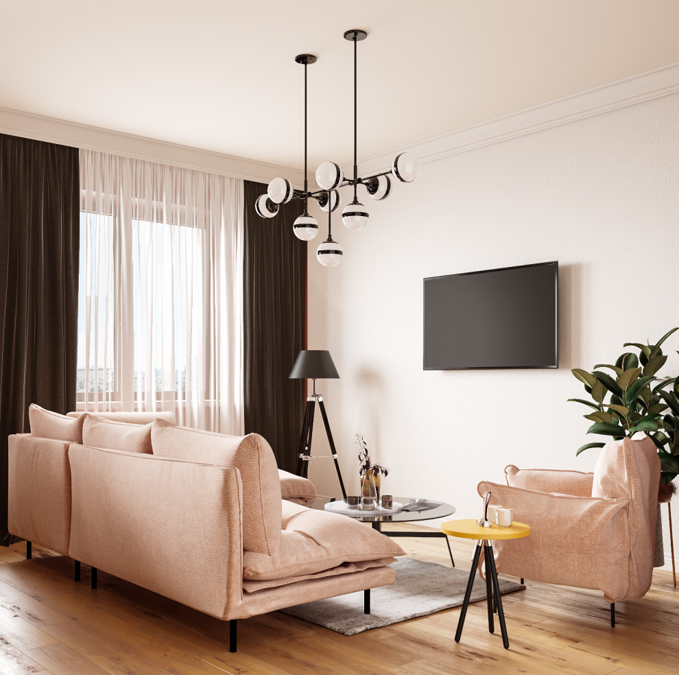 Квартира-полустудия для молодой девушки #oh_stolica