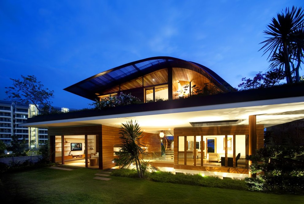 Inspiration for a contemporary exterior in Melbourne.