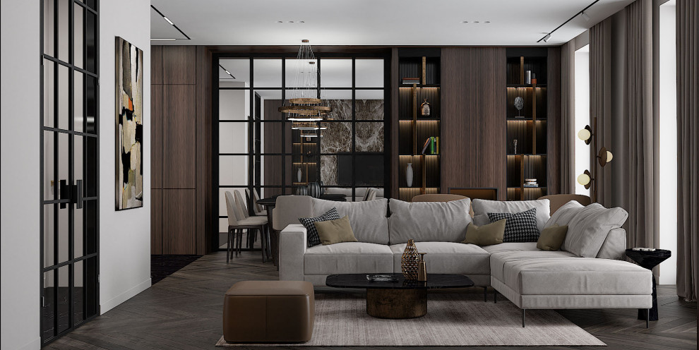 Дизайн проект квартиры 78м2 ЖК "Резиденция Композиторов"