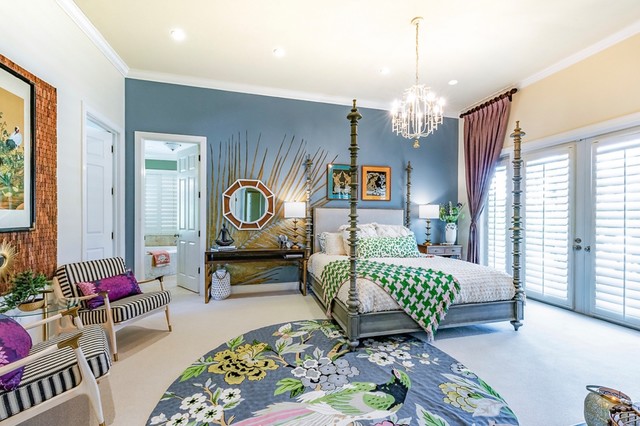 Exotic Master Bedroom Oasis. eclectic-bedroom