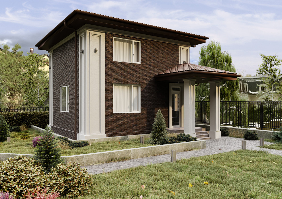 Проект реконструкции фасада гостевого дома в коттеджном поселке Миллениум Парк