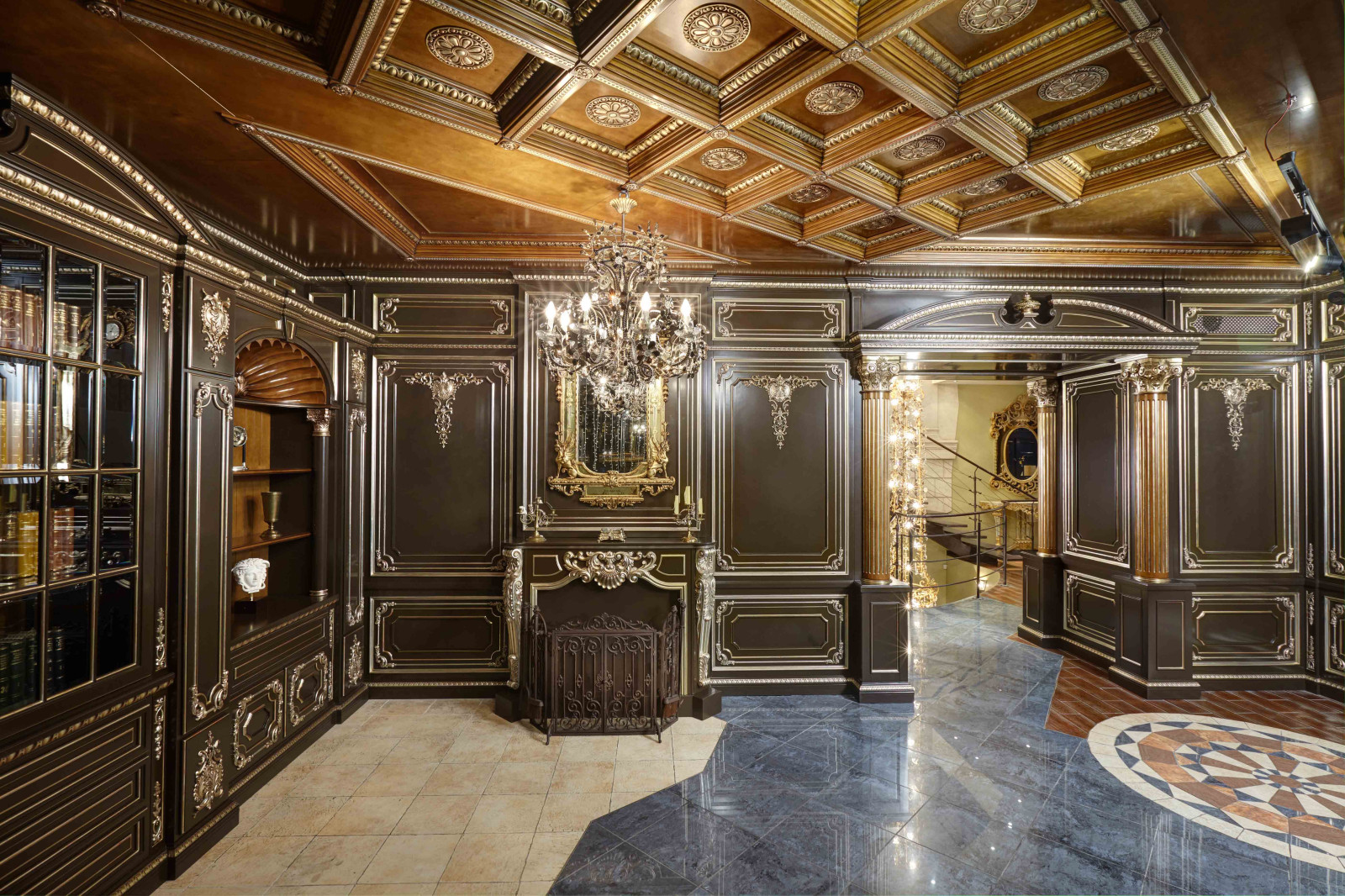 Кабинет в изысканном стиле.