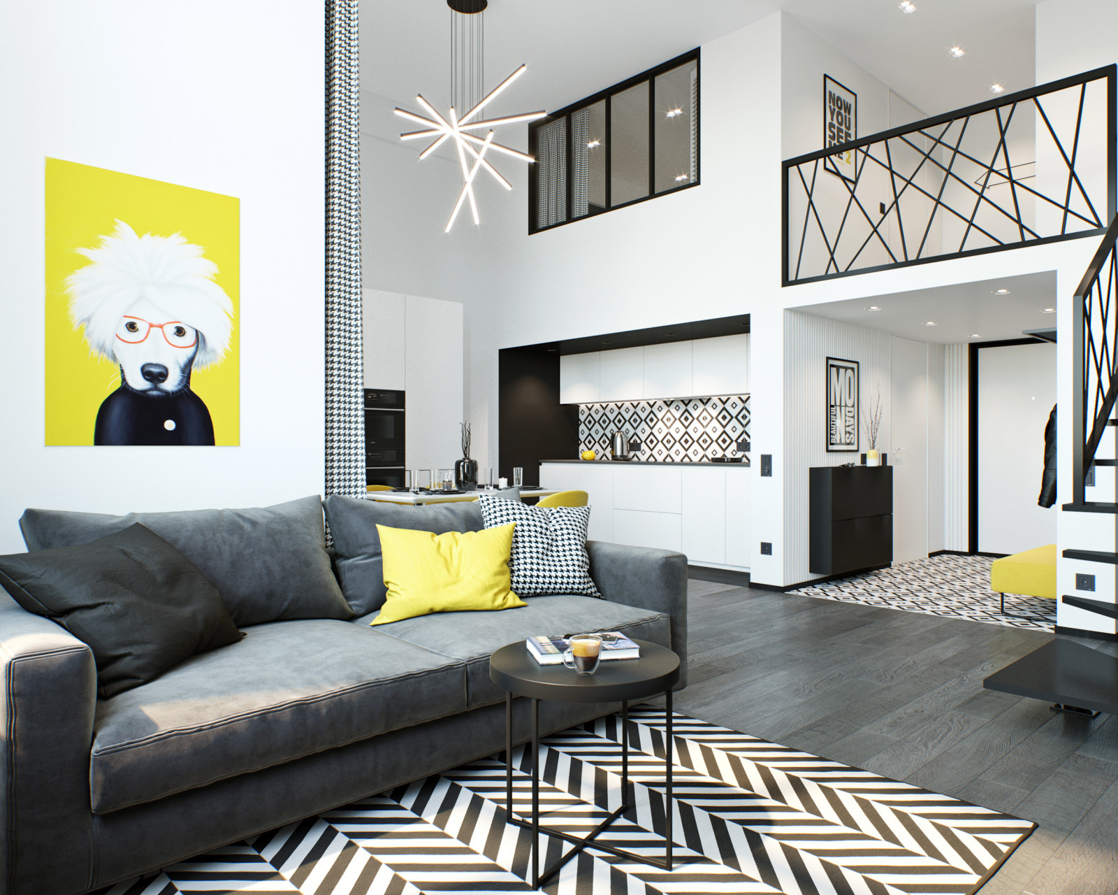 Антресольный этаж в квартире-студии