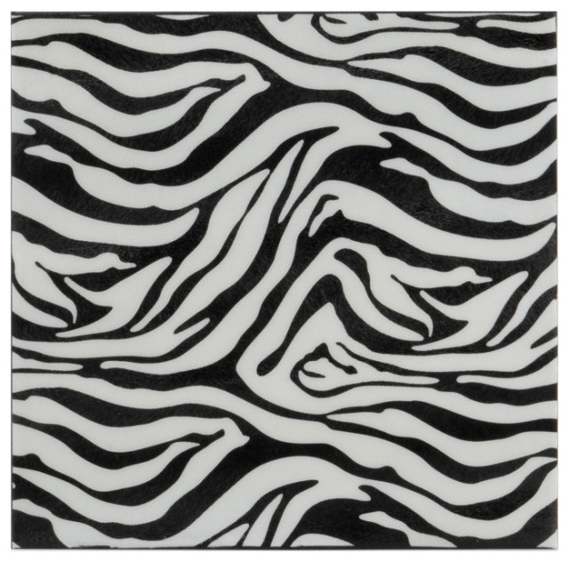 Cebra Smallall Faux Zebra Skin Wall Tile - Contemporary - Wall And ...