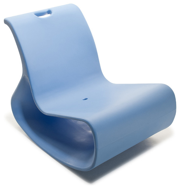 Modern Plastic Outdoor Lounge Chair, Offi Mod Lounger