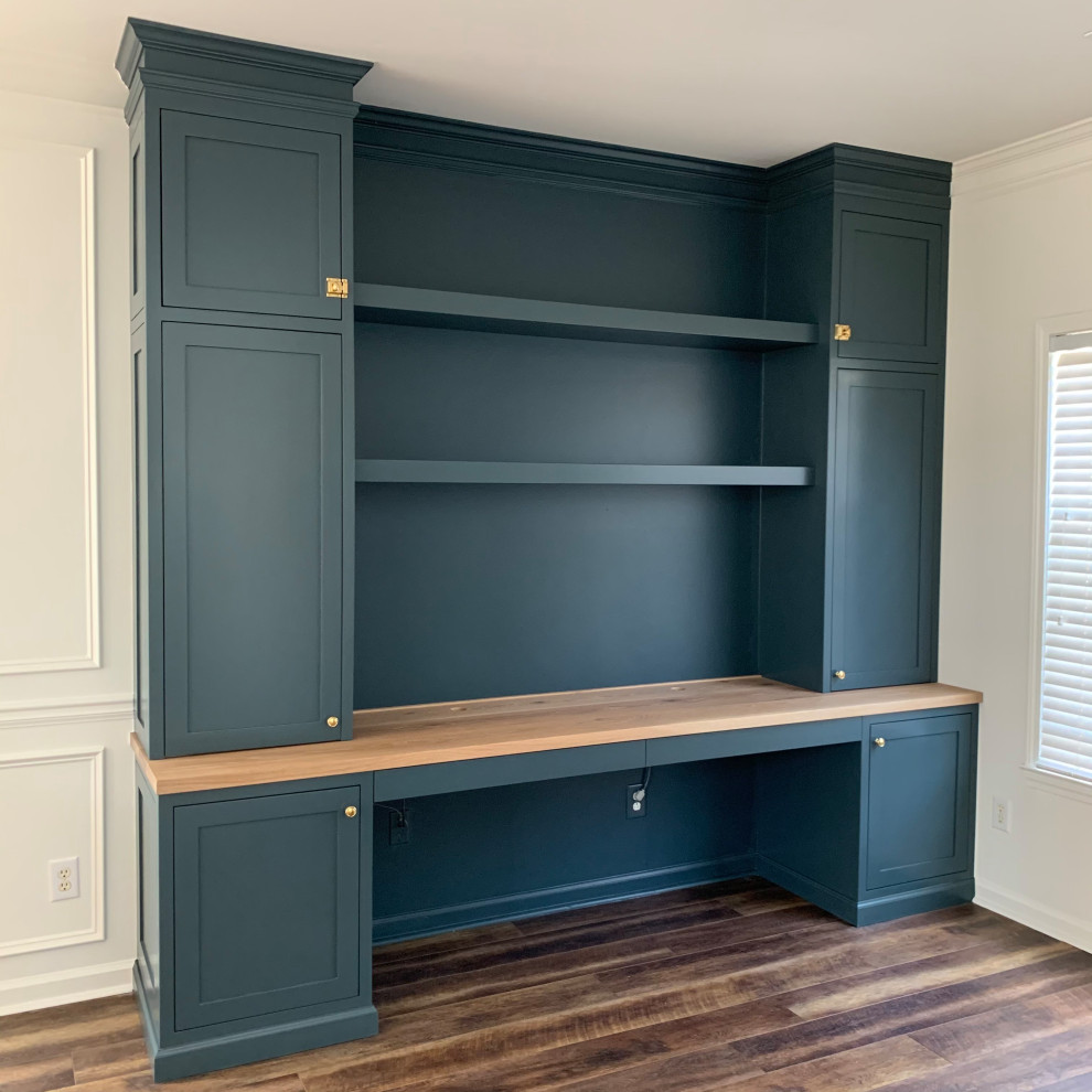 Modern Blue Office BuiltIn Modern Home Office Atlanta by 62