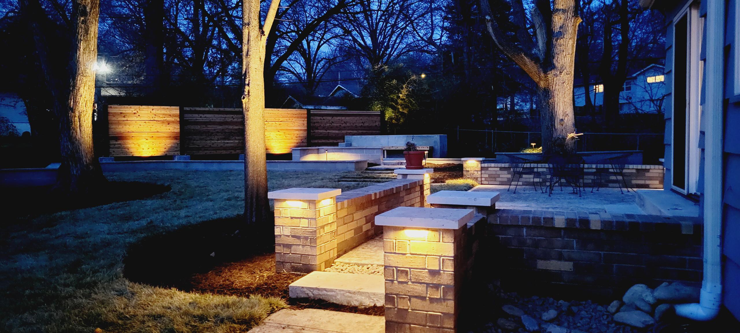 Night Lighting for New Backyard