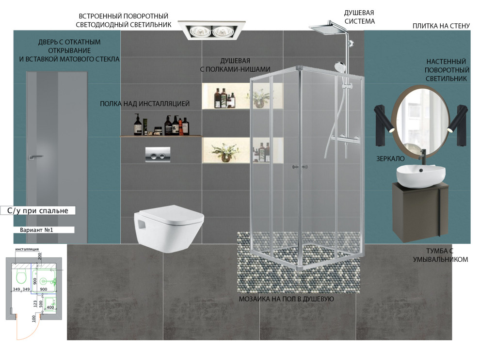 Дизайн интерьера санузлов в скандинавском стиле