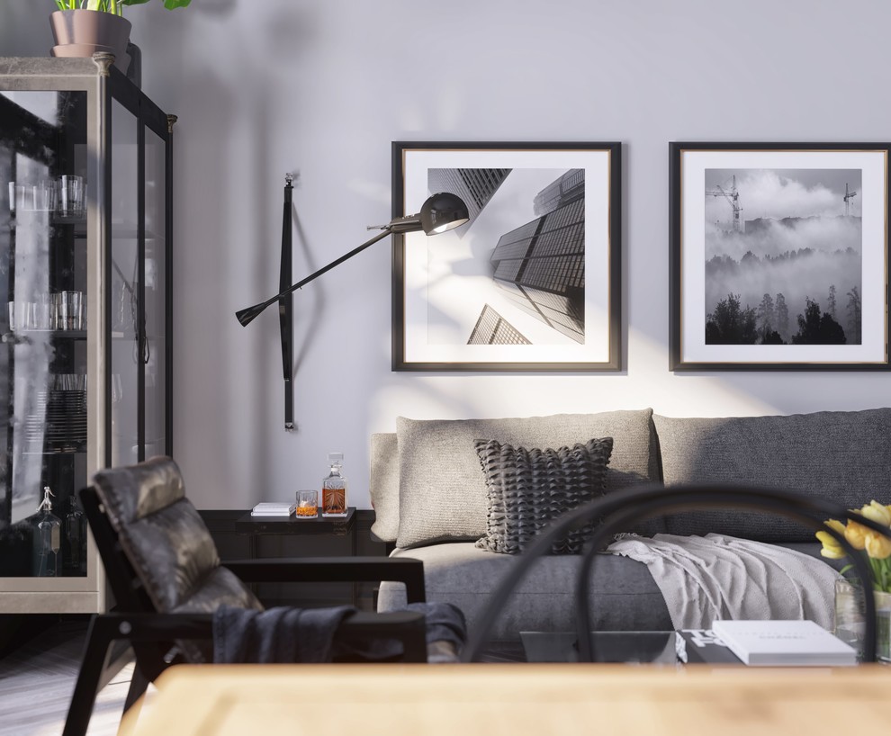 Детальная визуализация гостиной