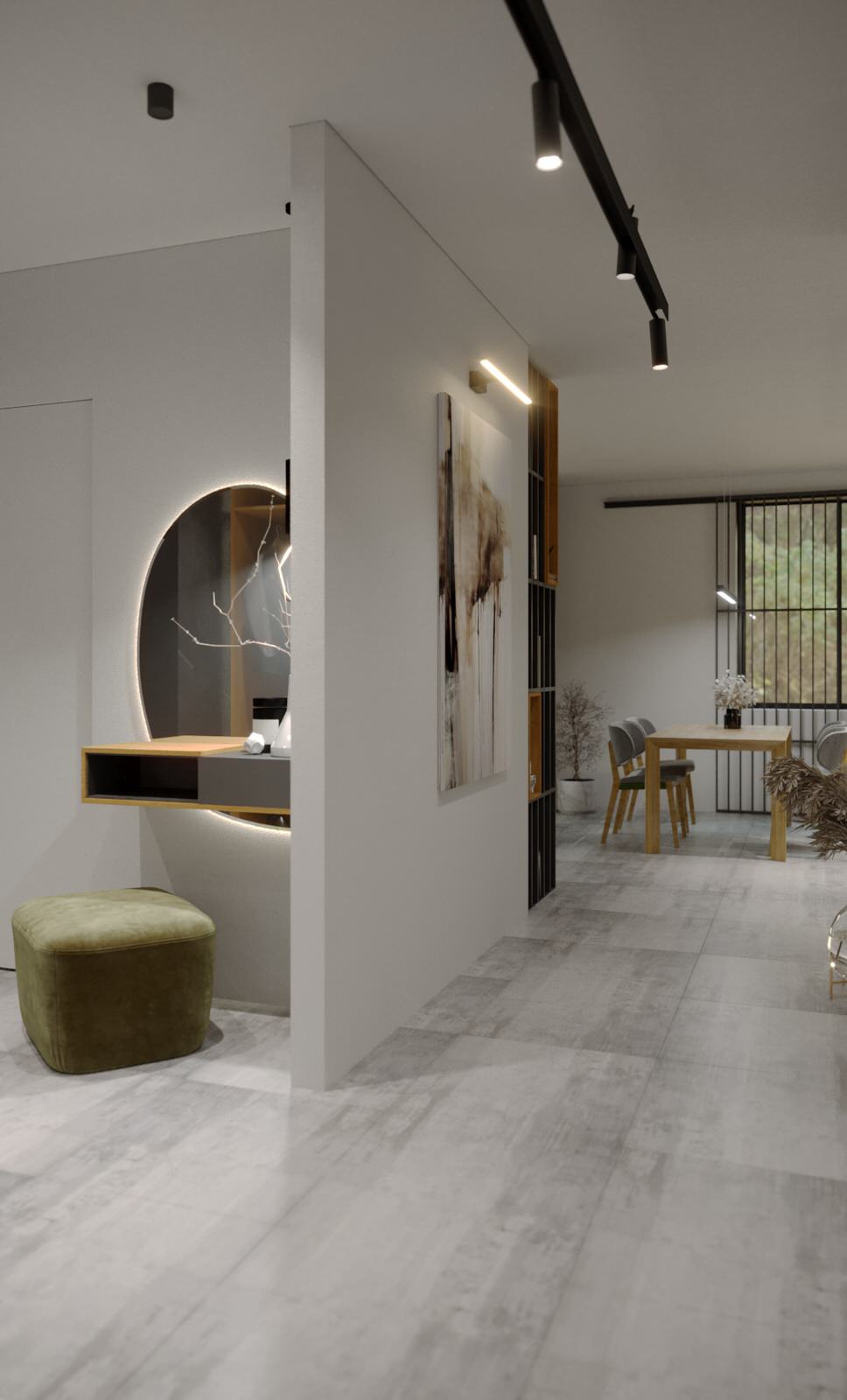 Интерьер Частного дома 110 м2. Современный интерьер для молодой пары