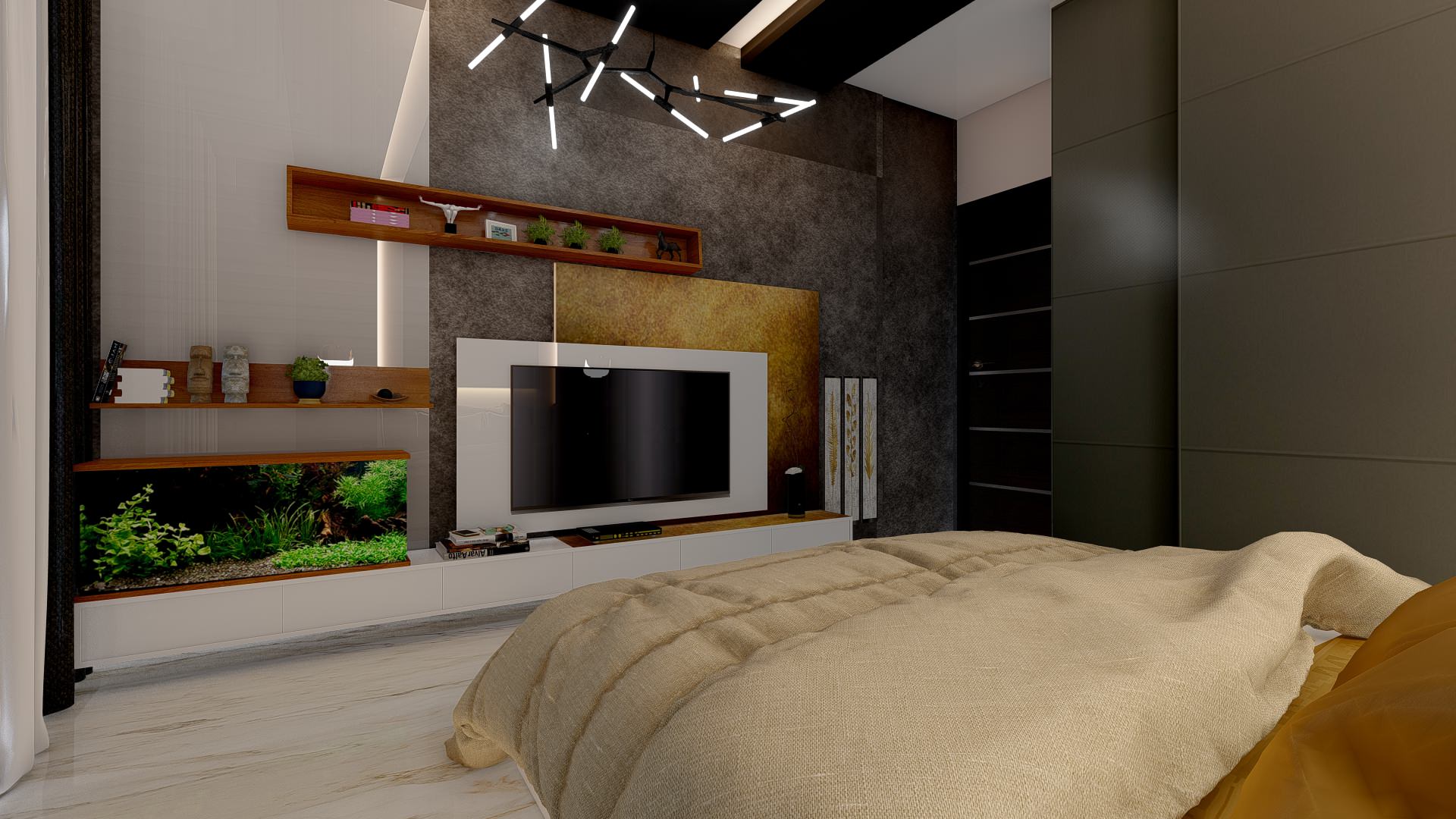Modern Bedroom Design at Croydon