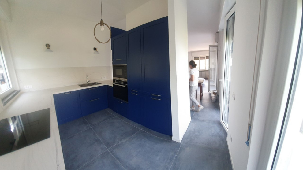 Progetto realizzato Cucina e soggiorno
