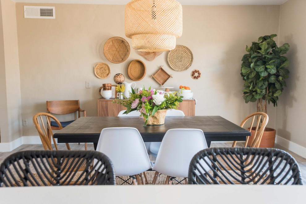 Transitional dining room photo in Phoenix