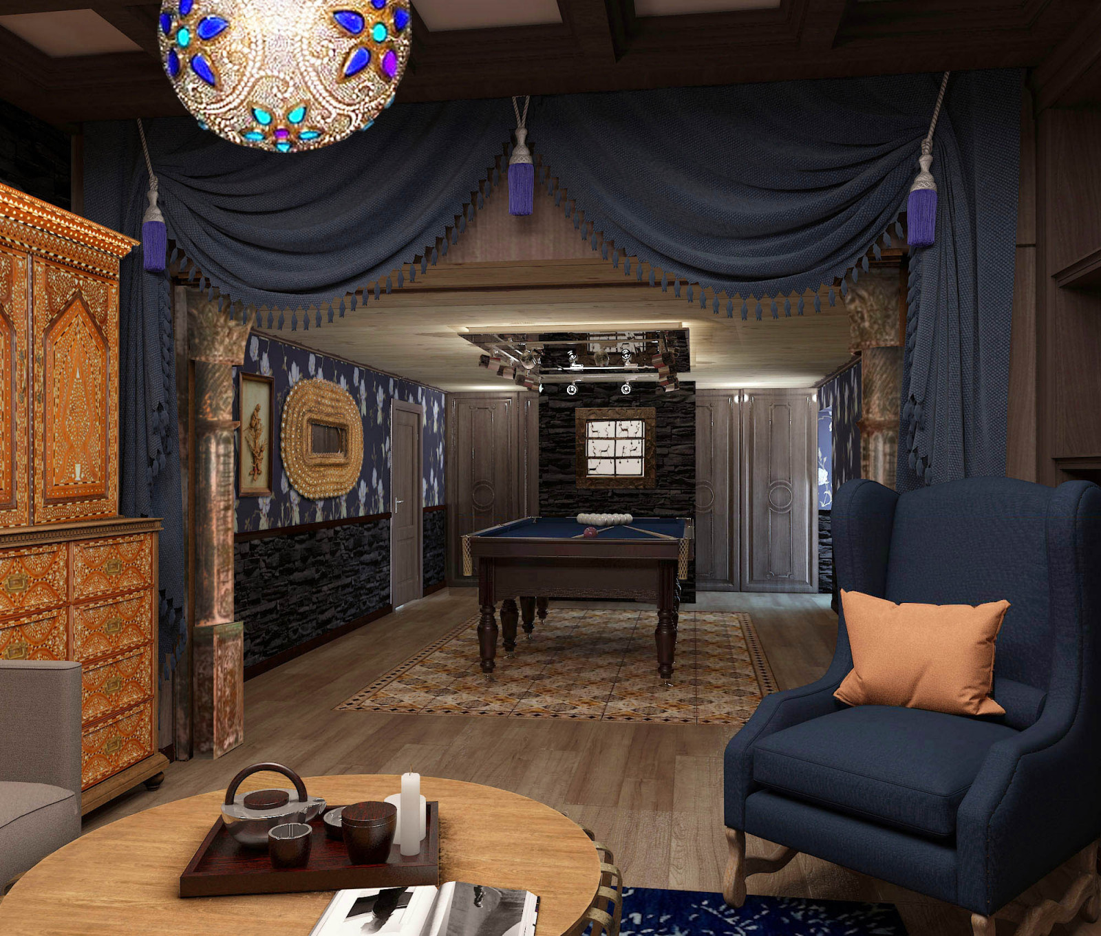 Визуализация цокольного этажа