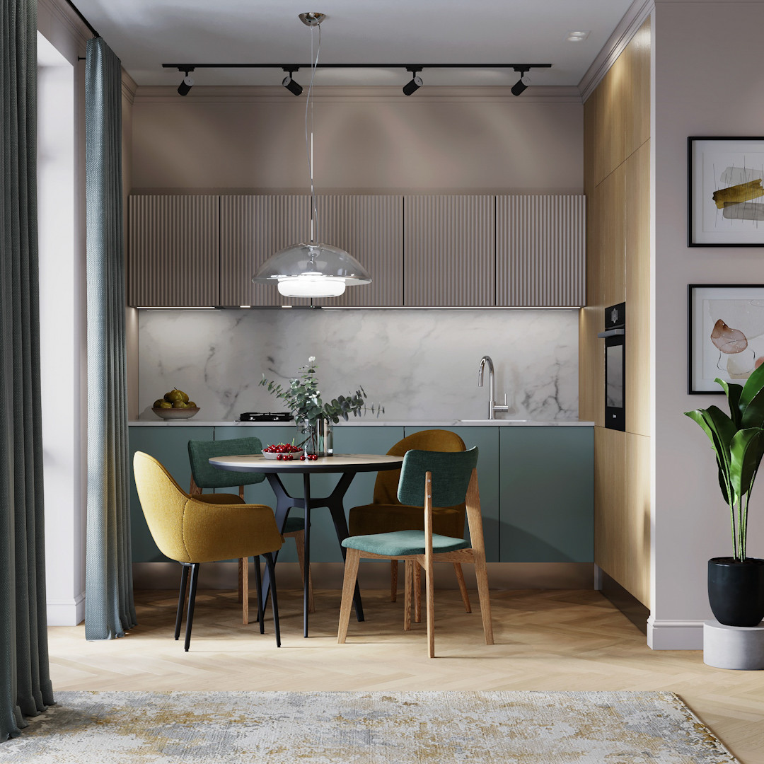 Двухкомнатная квартира для девушки с нотками Востока