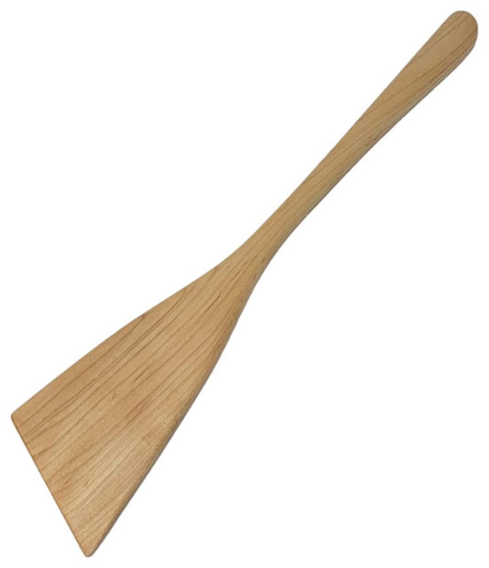 Solid Maple Wood Large Flat Spatula Cooking Spoon Antique Style USA