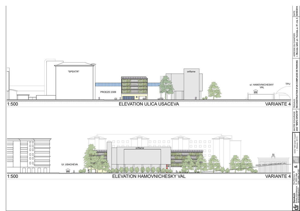 Развертка Зеленый паркинг в Лужниках