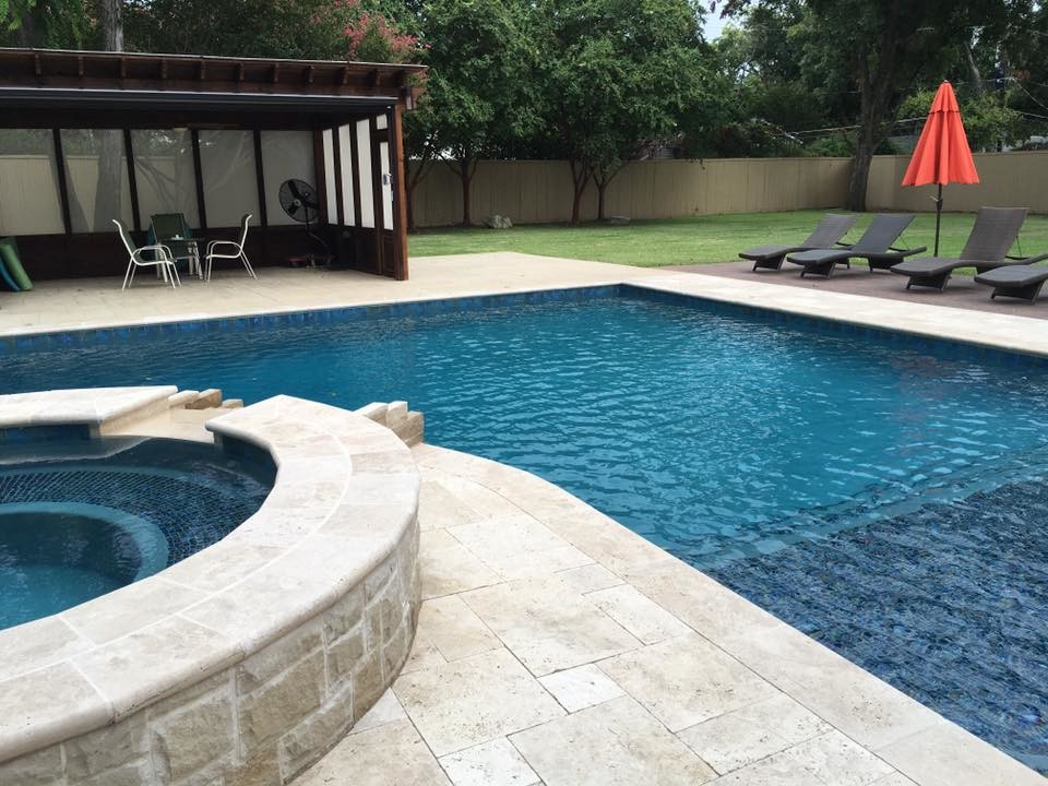 Contemporary Backyard Pool