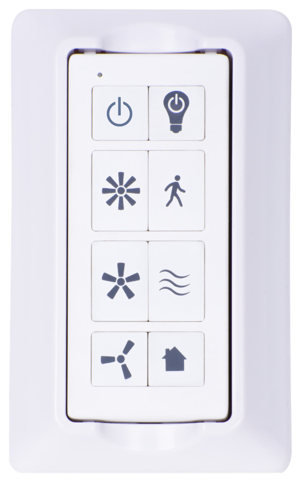 Prominence Home Smart Ceiling Fan Remote Control Kit with Wall Mount Modern Ceiling Fan