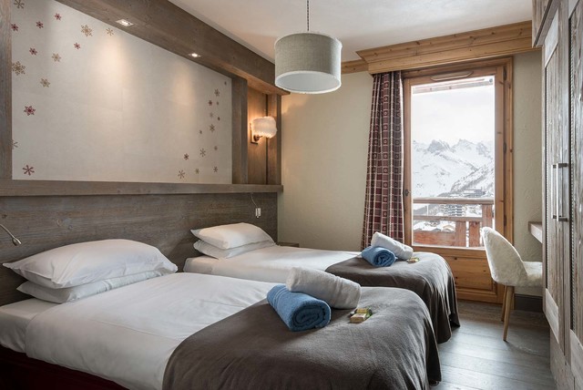 Chalets rustikt-sovevaerelse