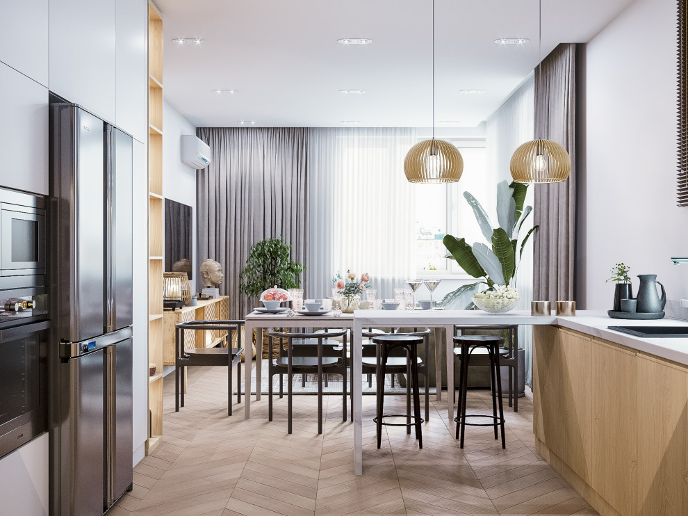 Светлая квартира в скандинавском стиле