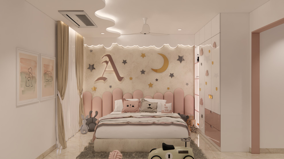 Design ideas for a bedroom in Hyderabad.