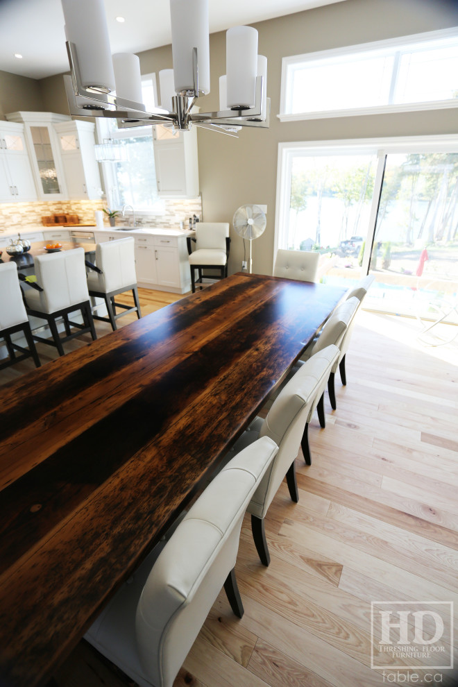 Dining room - rustic dining room idea in Toronto