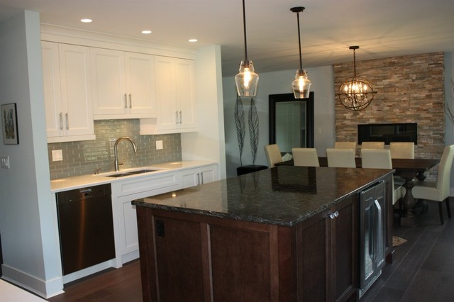 Transitional Contemporary with two islands transitional-kitchen