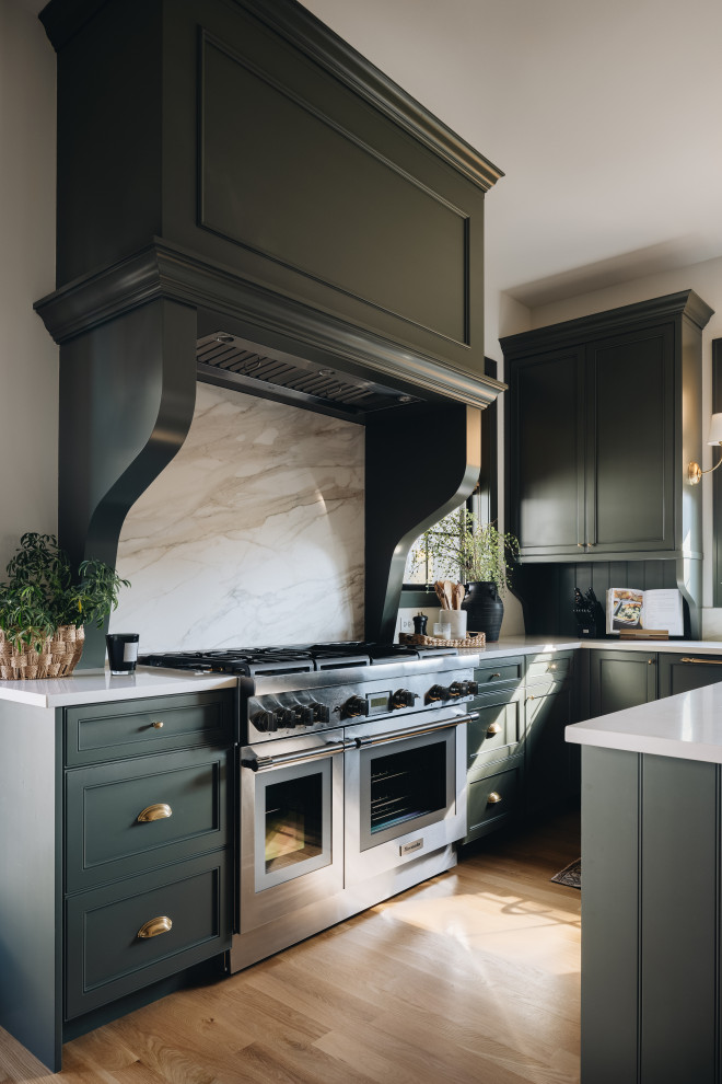 Inspiration for a transitional kitchen remodel in Chicago