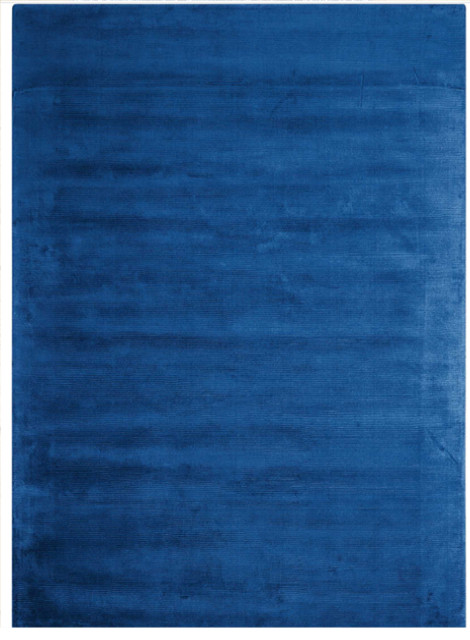 Calvin Klein Home Ck18 Lunar Luminescent Rib Klein Blue Area Rug, 5'6 ...