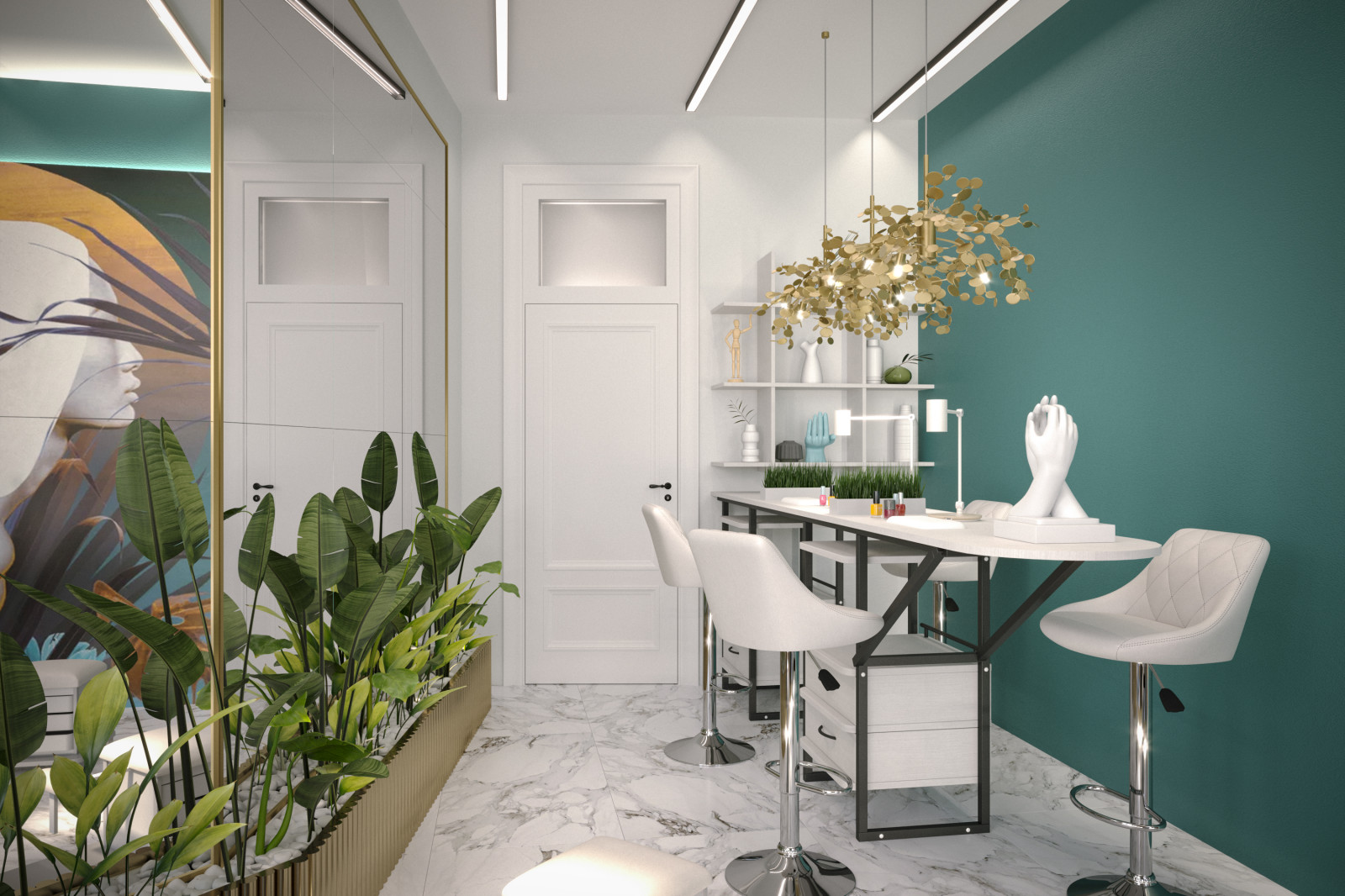 Амазонка. Салон красоты / Визуализации.