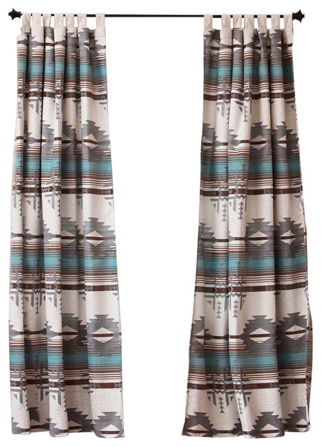 Badlands Southwest Striped Curtain Drape Set Southwestern