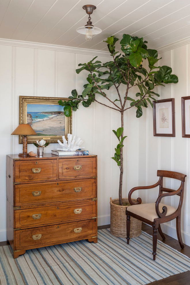 Example of a beach style bedroom design in Orange County