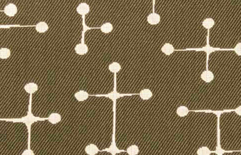 Small Dot Pattern Khaki Fabric