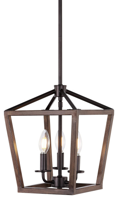 JONATHAN Y Lighting JYL1321 Oria 3 Light 10"W LED Taper Candle - Oil Rubbed