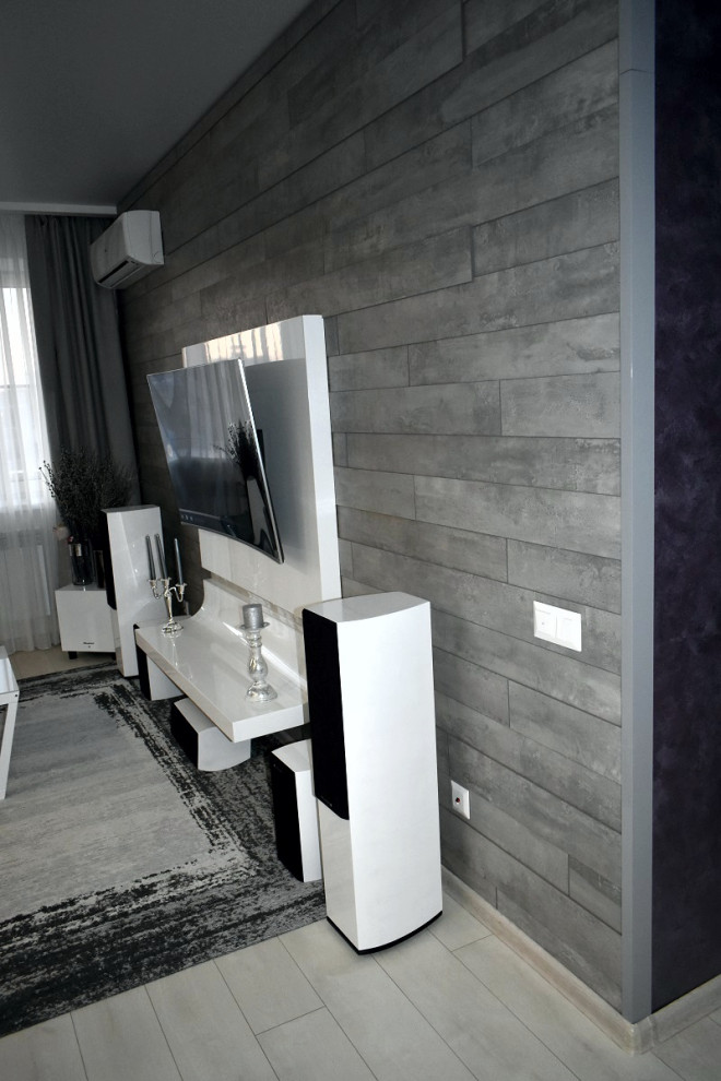 3D панель для гостинной, консоль для телевизора