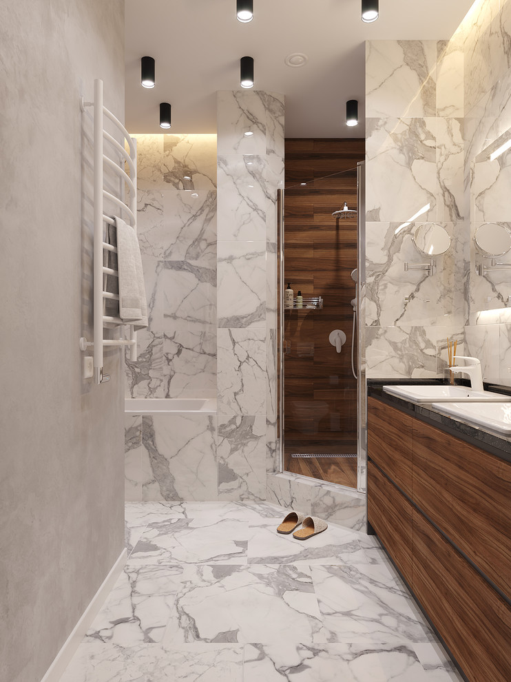 ЖК  Лазурные небеса. Ванная с душем