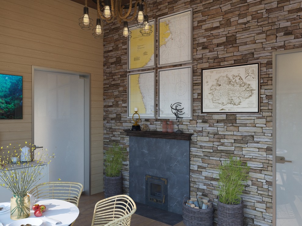 Баня в скандинавском стиле