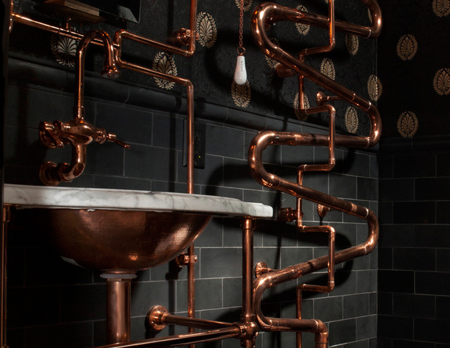 steampunk bathroom