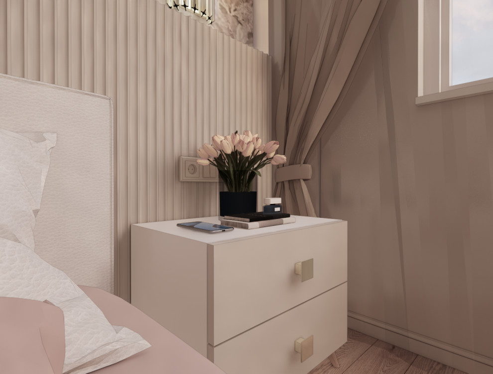 Проект спальни комнаты и детской в г.Мытищи